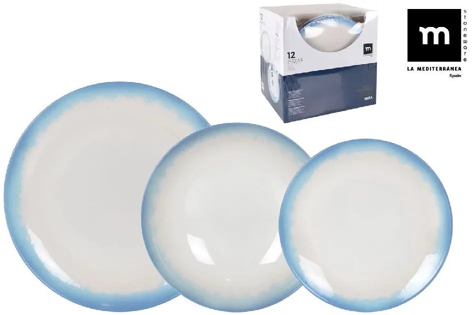 Сервиз за хранене LA MEDITERRANEA Ibiza, 12 части, порцелан