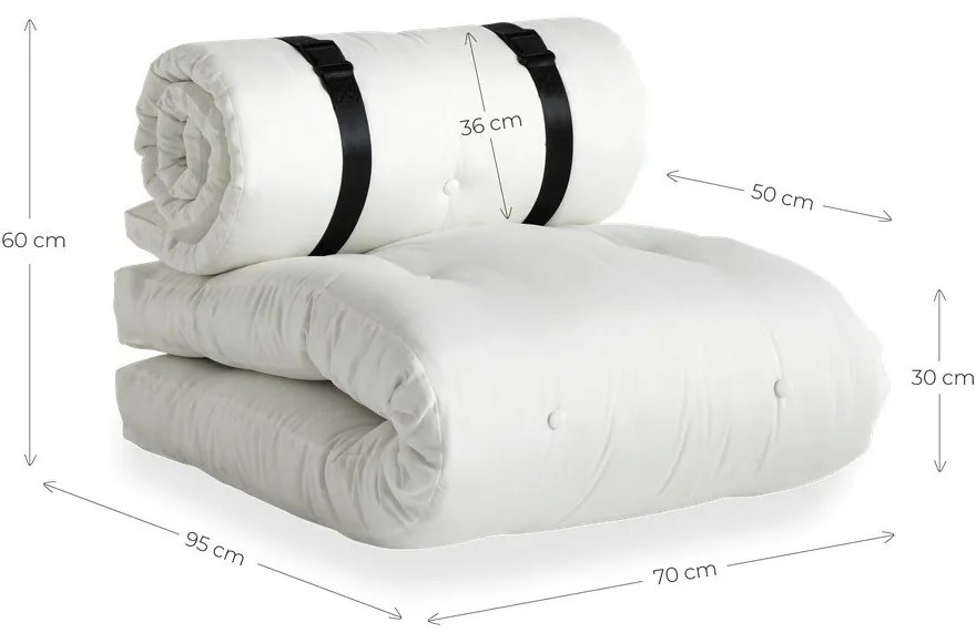 Design OUT™ Buckle Up Тъмно сив диван-стол за открито Out Buckle Up - Karup Design