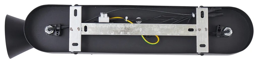 Модерен таванен прожектор черен 3-светлини регулируем - Triangle