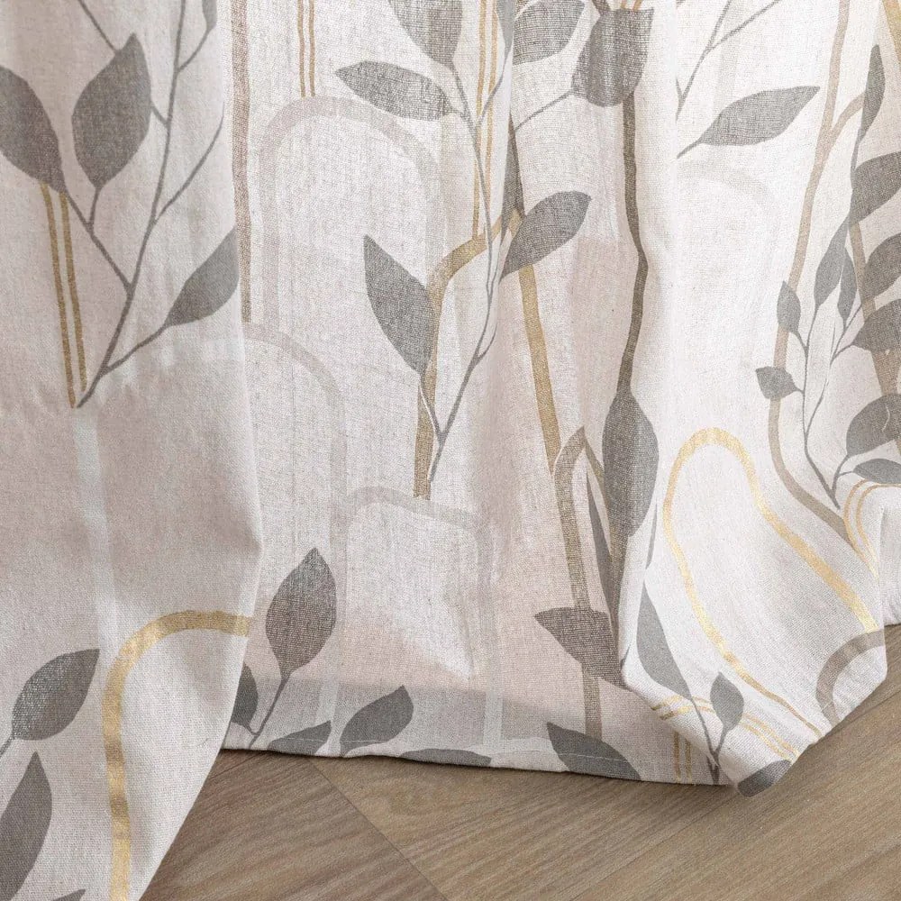 Сиво перде 140x240 cm Roseris – douceur d'intérieur