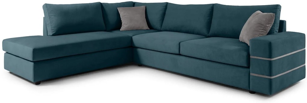Ъглов диван Holmes-Petrol-Left