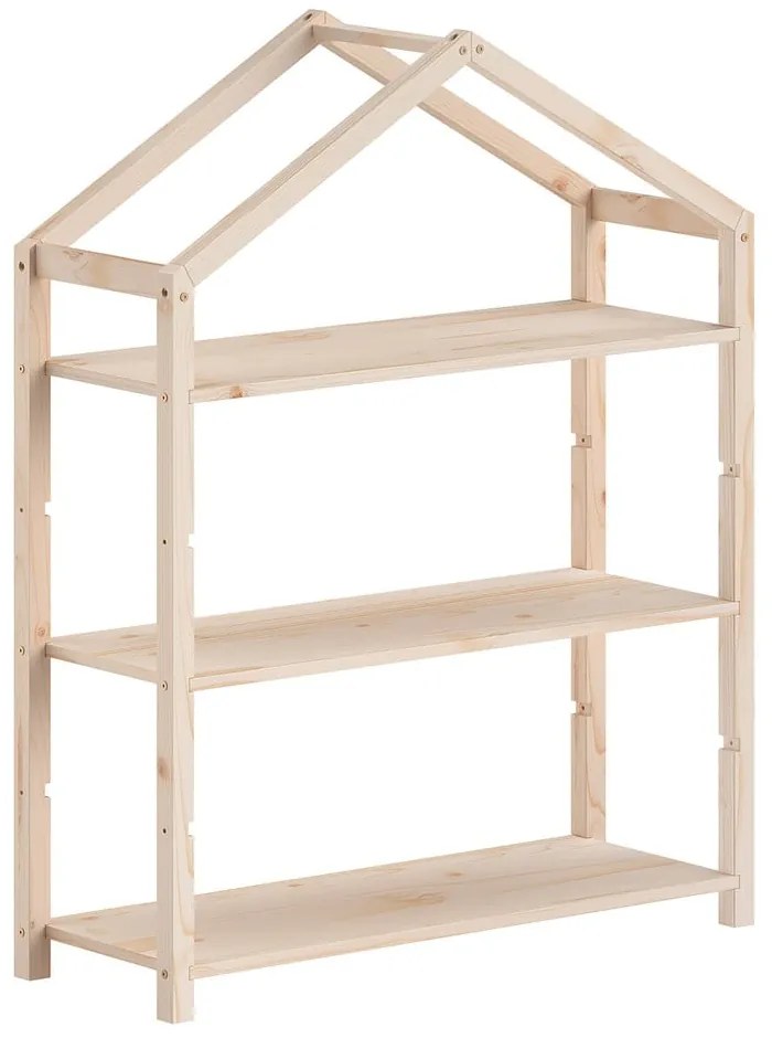 Детска библиотека от масивен бор в естествен цвят 111x141x40 cm Dallas – Vipack