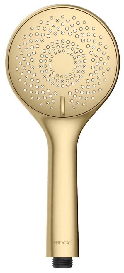 WENKO 26180100 - Душ глава с система за пестене на вода 11x11 см, златна