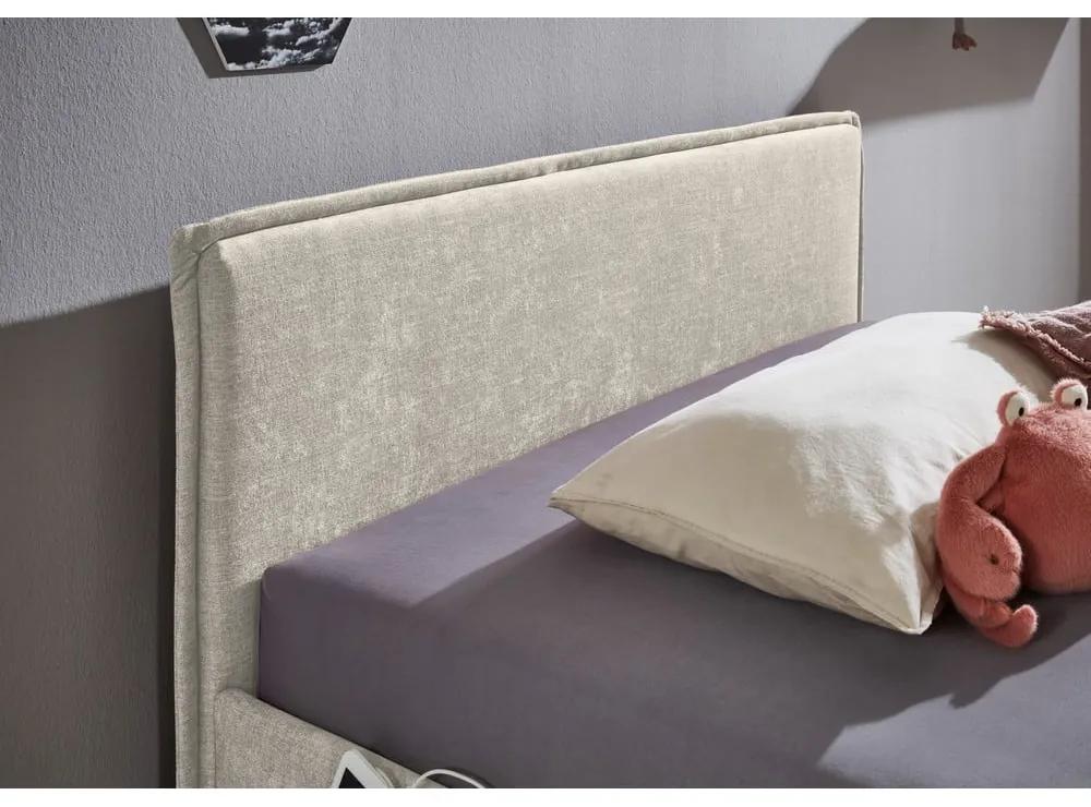 Бежово детско легло с място за съхранение 120x200 cm Fun – Meise Möbel