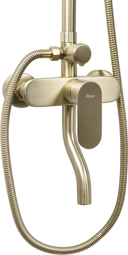 Комплект за душ REA DROP Brush Gold