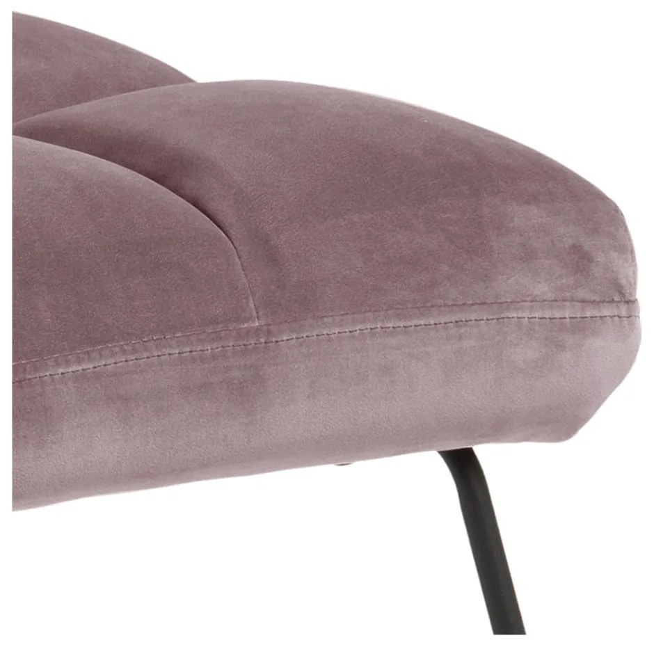 Розово кадифено кресло Alba – Actona