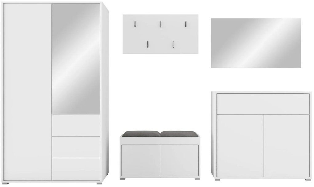 Мебели за антре Gesita V-Leuko - Gkri