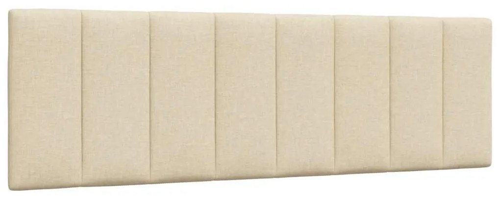 4019175 vidaXL Мека табла за легло Hanko, кремава, 160 см, плат
