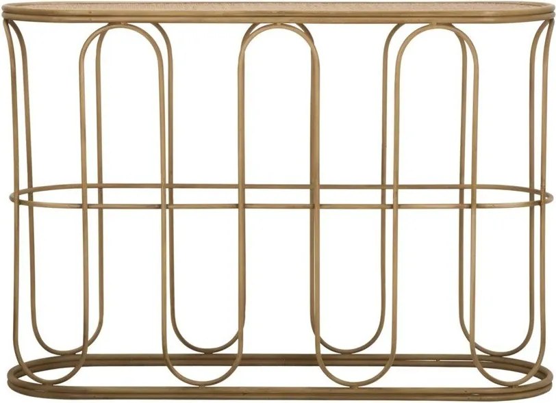 Ратанова конзолна маса в естествен цвят 32x110 cm Samui – Mauro Ferretti