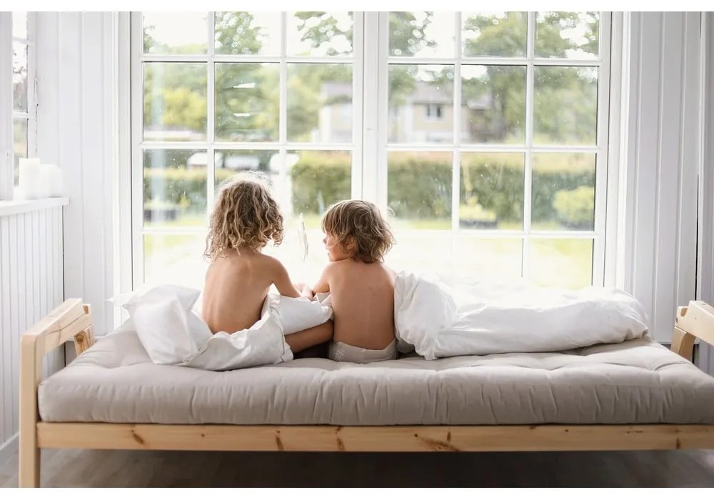 Оранжев/кафяв разтегателен диван 204 cm Grab - Karup Design