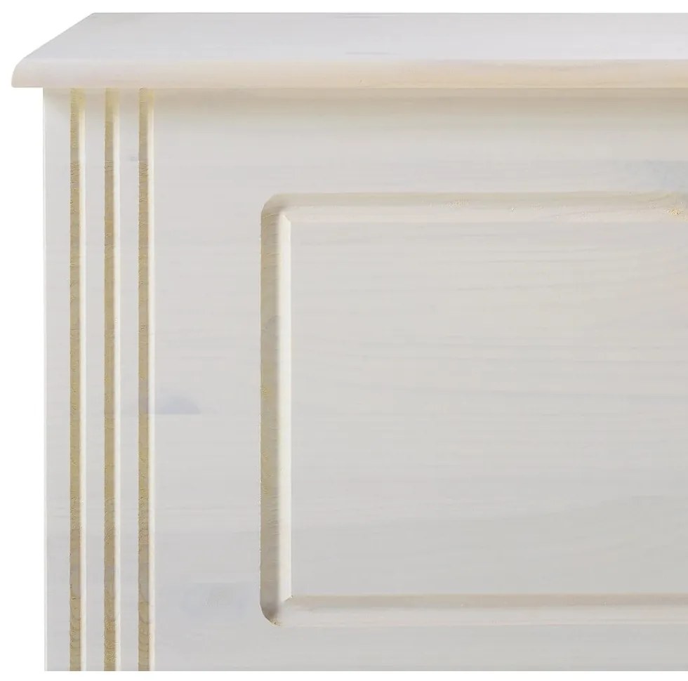 Бяла ракла от масивен бор 80x45 cm Anita – Støraa