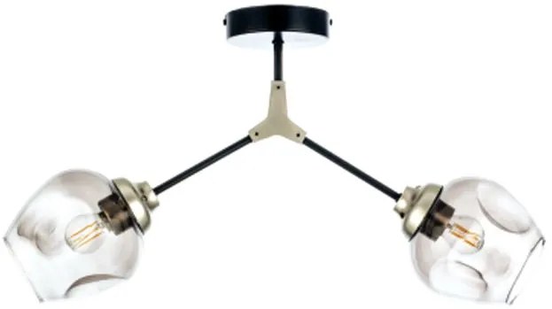 Плафон InLight 6129-2 2-lamp-Gold - Black