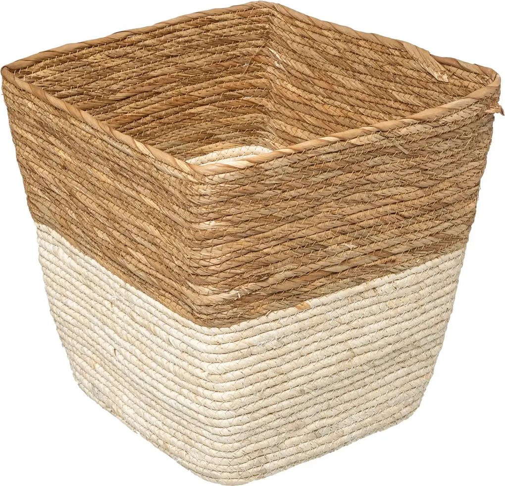 Кутия за съхранение 5five Mix & Modul, Двуцветна, Плетена, 31x31 cm