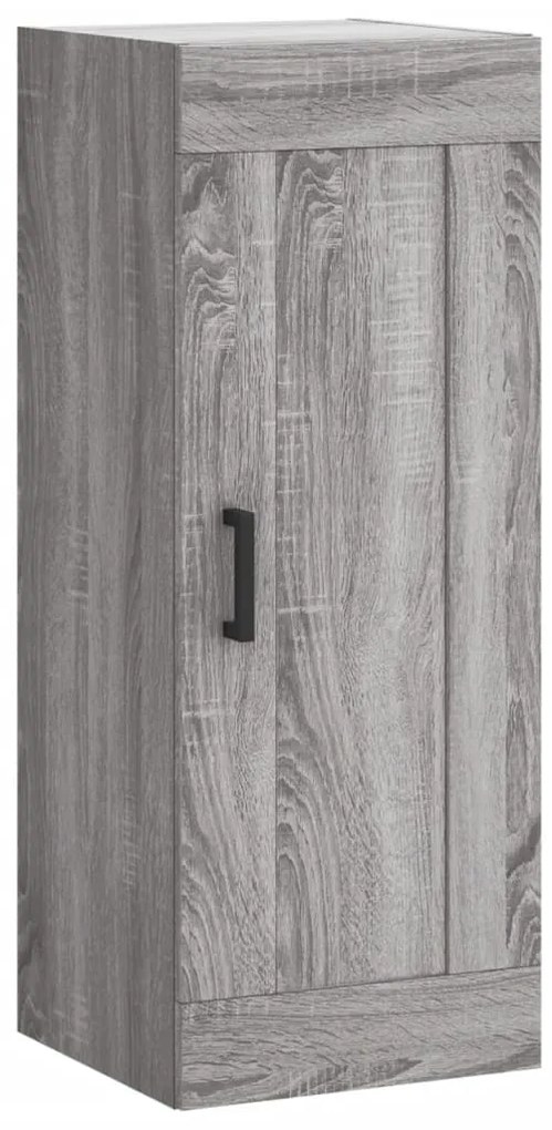 830506 vidaXL Стенен шкаф, сив сонома, 34,5x34x90 см, инженерно дърво