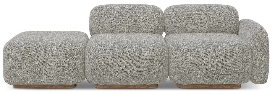 Сив модулна лежанка (десен ъгъл) Ailani – Makamii