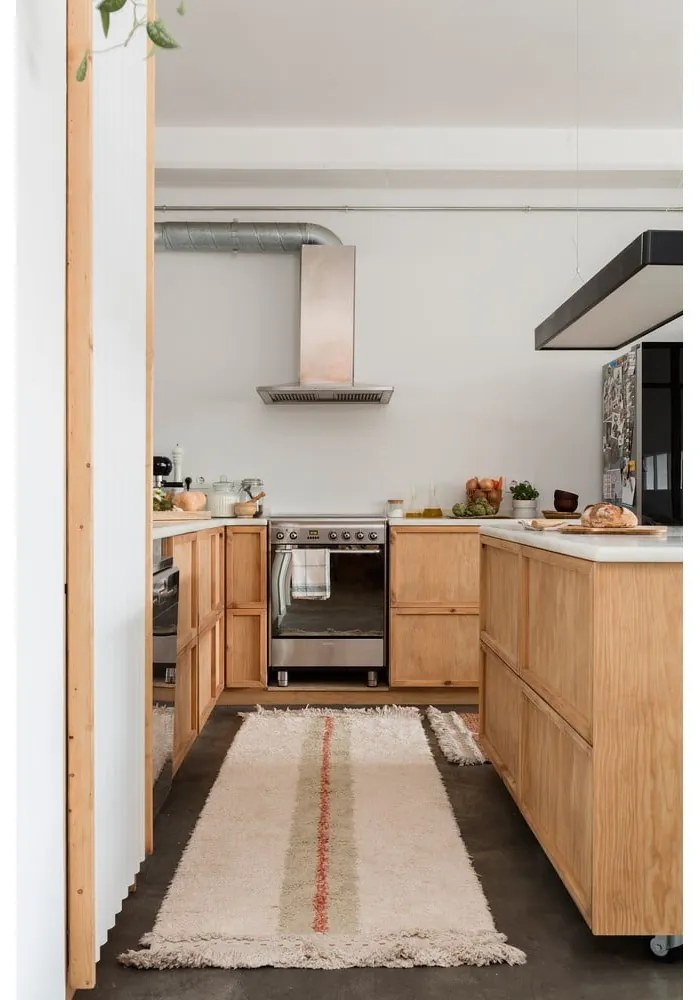 Бежова памучна пътека 80x230 cm Duetto Sage – Lorena Canals