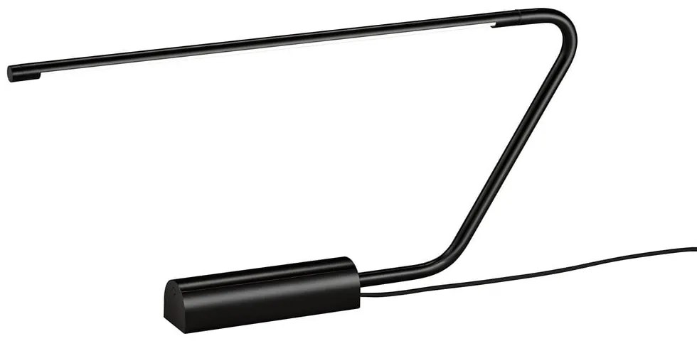 Черна LED настолна лампа (височина 33 cm) Olea – Trio Select