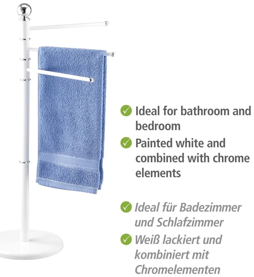 Бяла поставка за кърпи Exclusive - Wenko