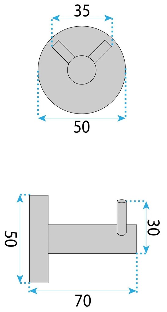 Закачалка за баня 5605 Leo Chrome