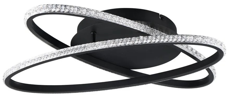 Черна LED светлина за таван Lane - Trio