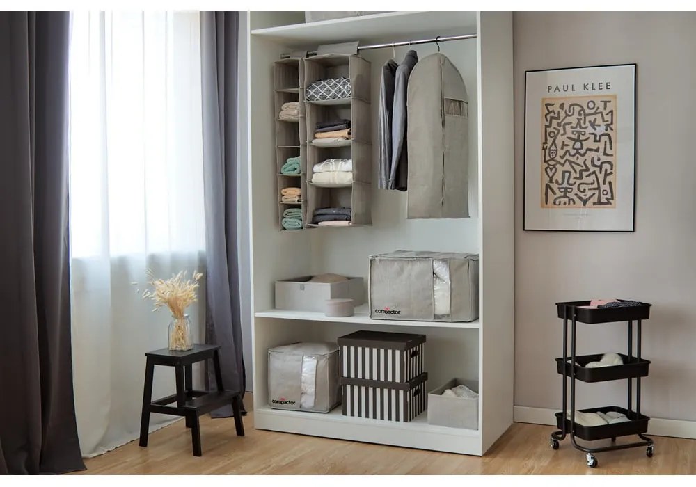 Сива компресионна кутия за съхранение , 210 л Oxford - Compactor