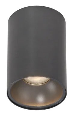 Модерен вграден прожектор тъмно сив GU10 50mm - Deep