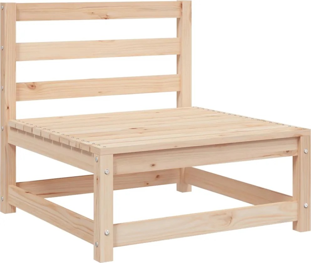 837914 vidaXL Градинско кресло без подлакътници, 70x70x67 см, бор масив