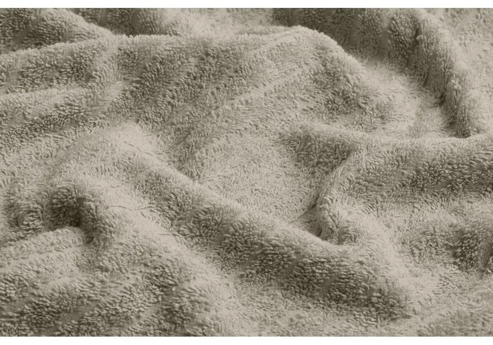 Светлобежова памучна кърпа и хавлия за баня в комплект от 2 броя - Foutastic