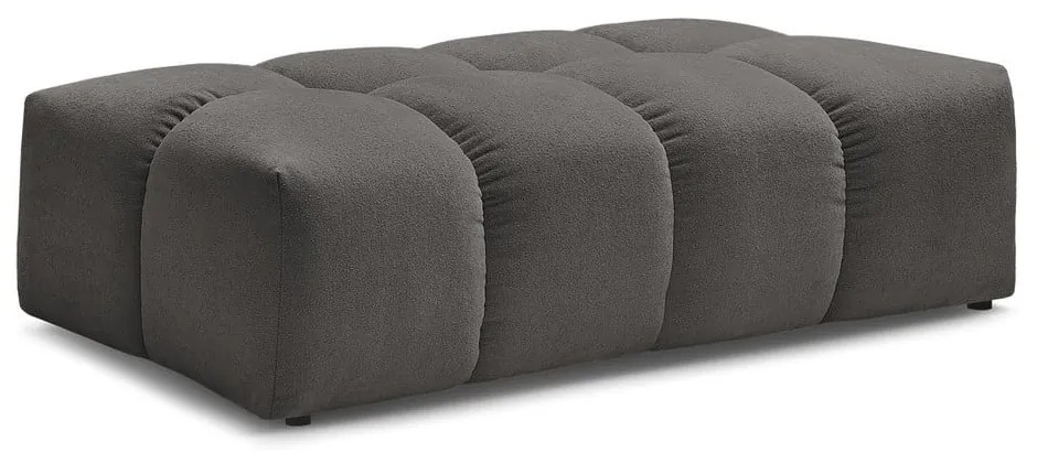 Тъмносива табуретка от прежда с примки от букле Everest – Bobochic Paris