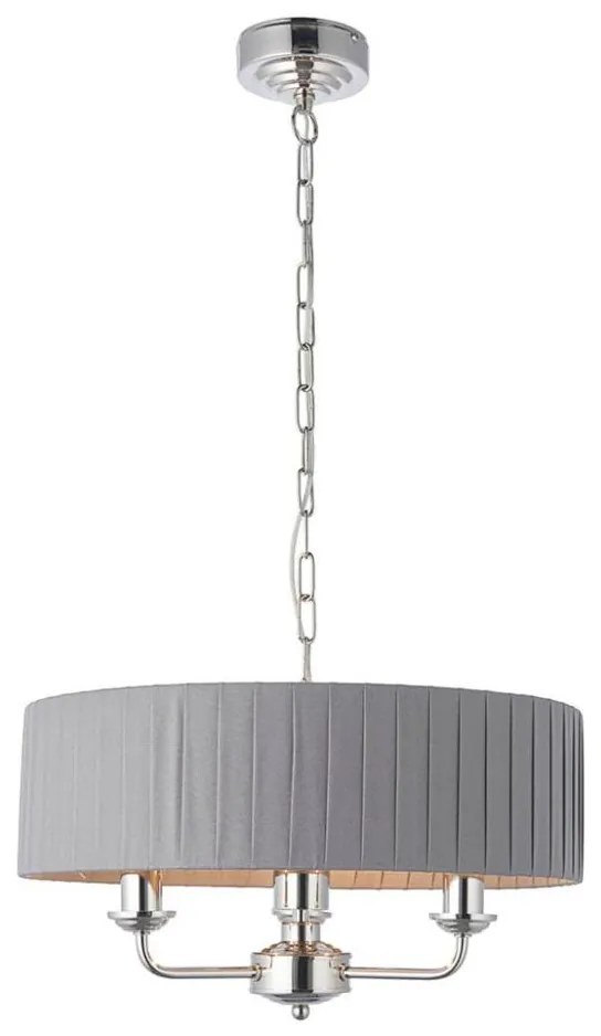 Endon 94394 - Пендел HIGHCLERE 3xE14/40W/230V тъмен/лъскав хром