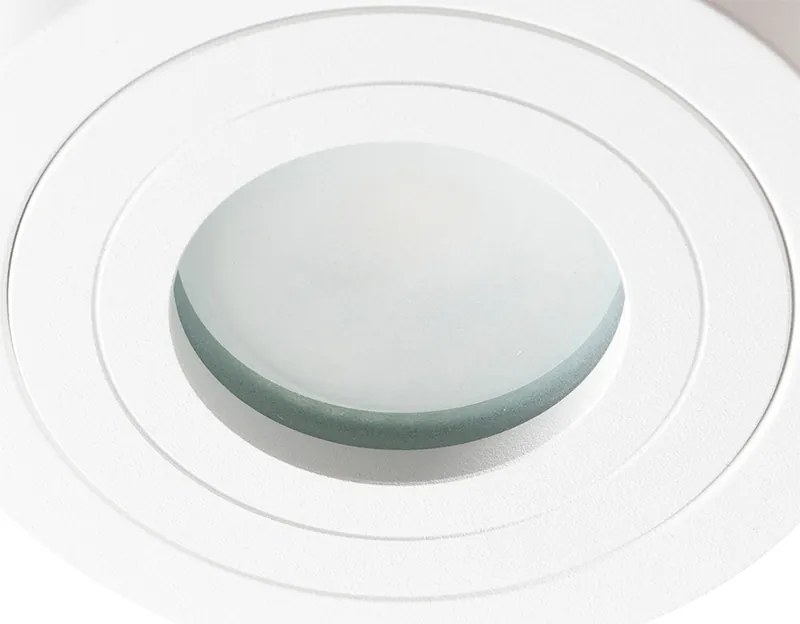 Модерен кръгъл прожектор за баня бял - Capa