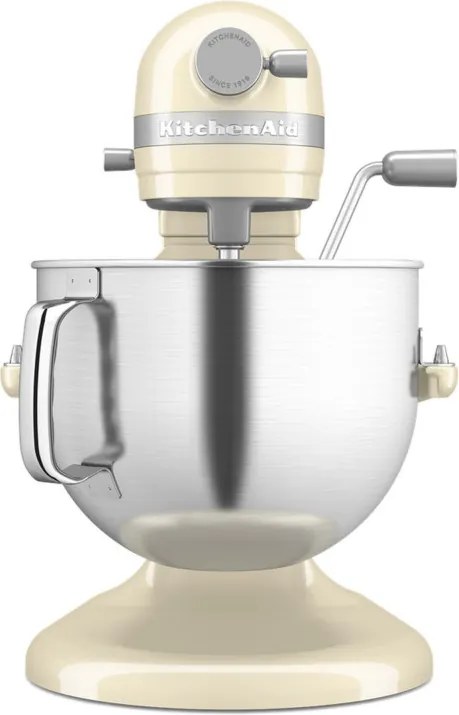 Планетарен миксер KitchenAid Artisan 5KSM70SHXEAC Almond cream, 375 W, 6.6 л, 11 скорости, 67 точки на допир, Повдигане на купата, Специална скорост Fold, Flex Edge, Крем
