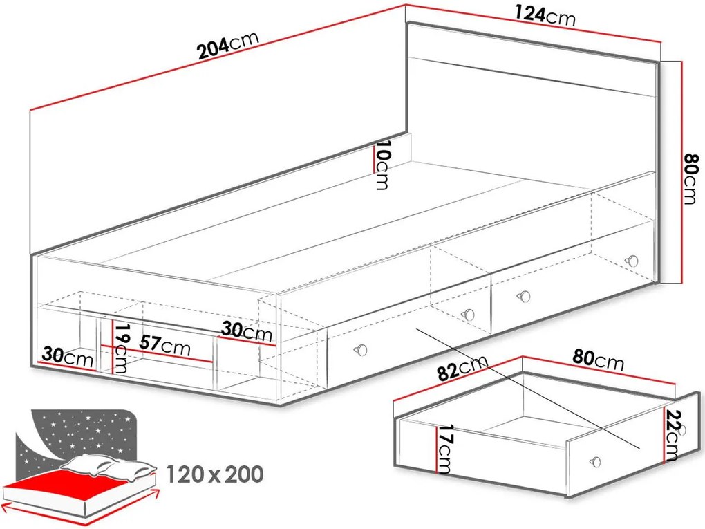 легло Pixel-120 x 200