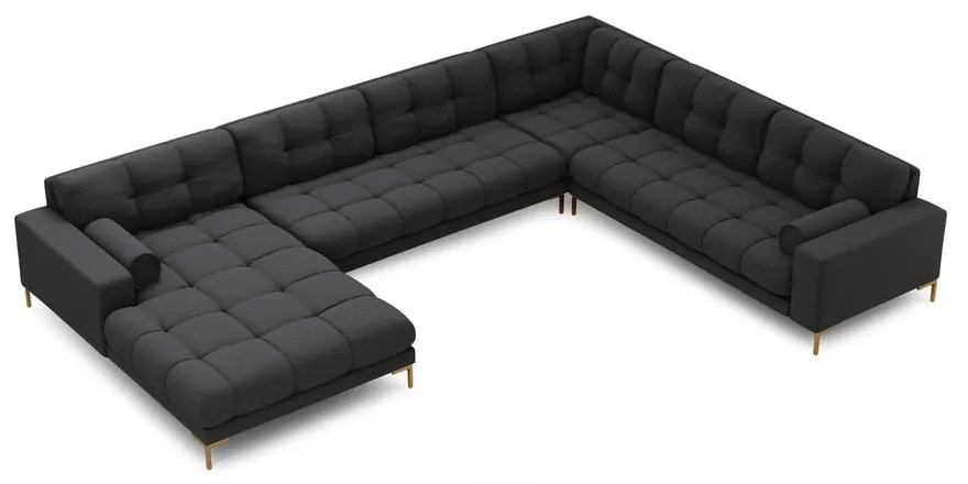 Тъмносив ъглов диван (десен ъгъл) Bali – Cosmopolitan Design