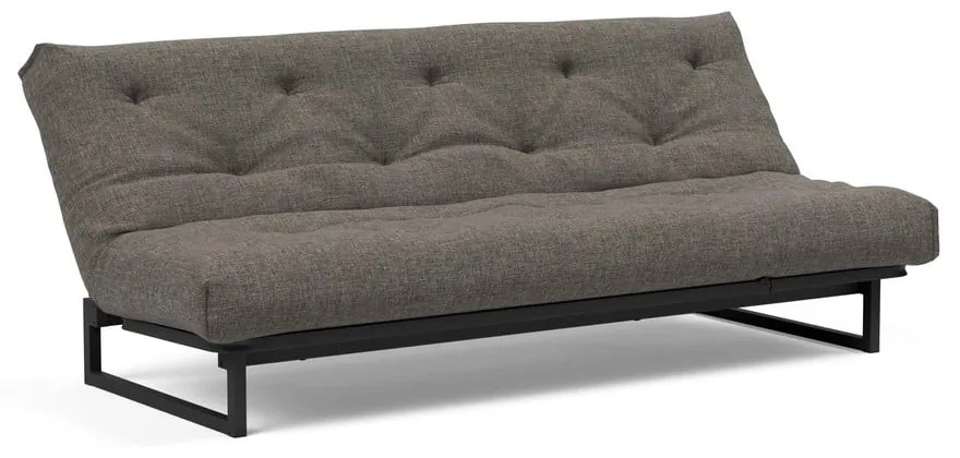 Сиво-кафяв разтегателен диван 200 cm Fraction – Innovation