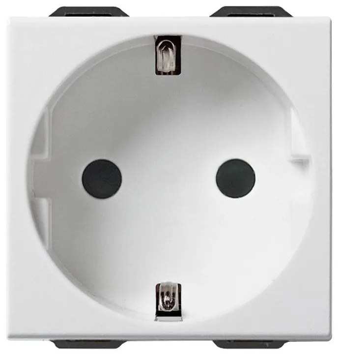 VIMAR 09208 Контакт SICURY немски стандарт 2P+E 16 A 250 V~ Бял, 2M  NEVE UP