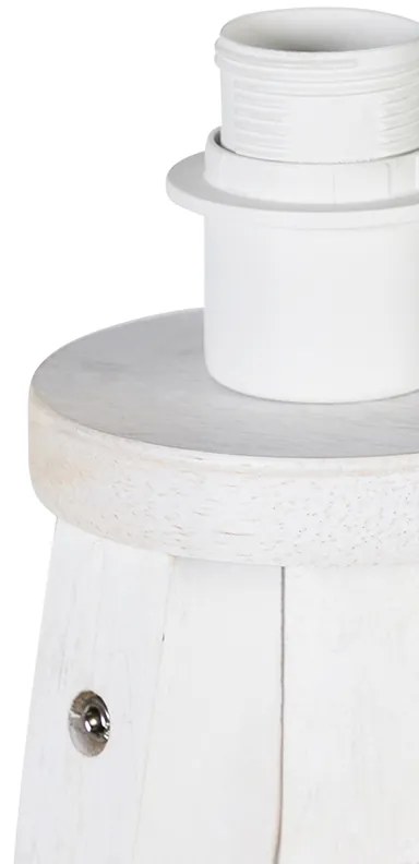 Рустикална подова лампа триножник бяла - Tripod Classic