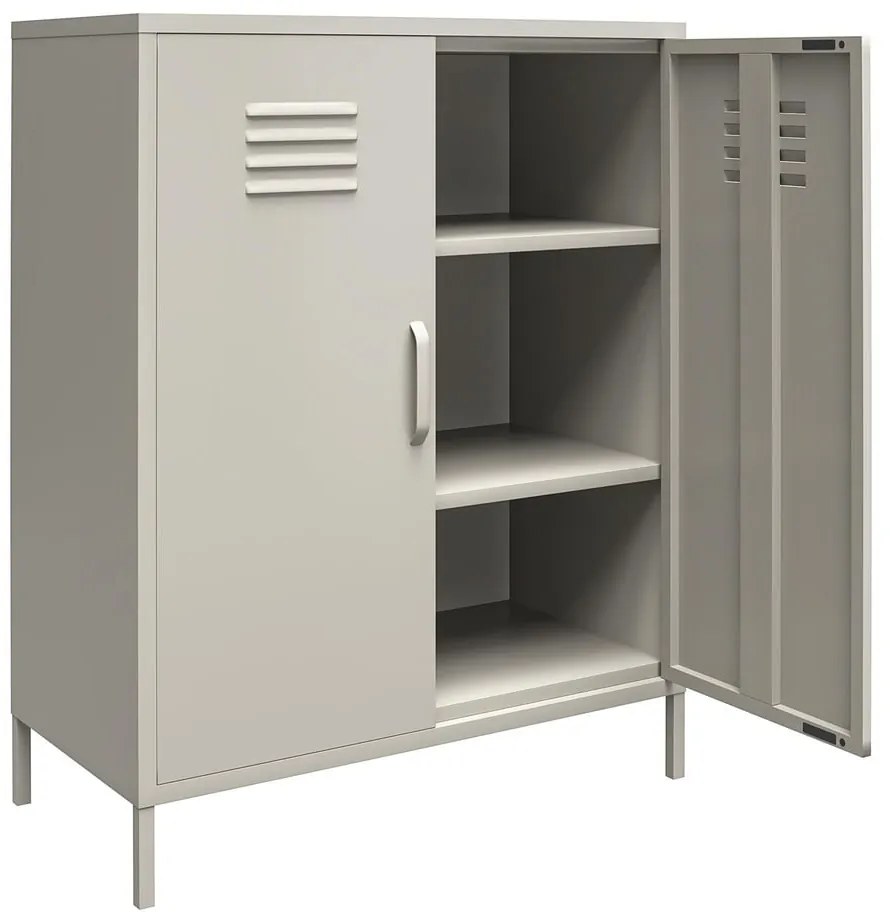 Светлосиво метално шкафче 79x100 cm Bradford – Støraa