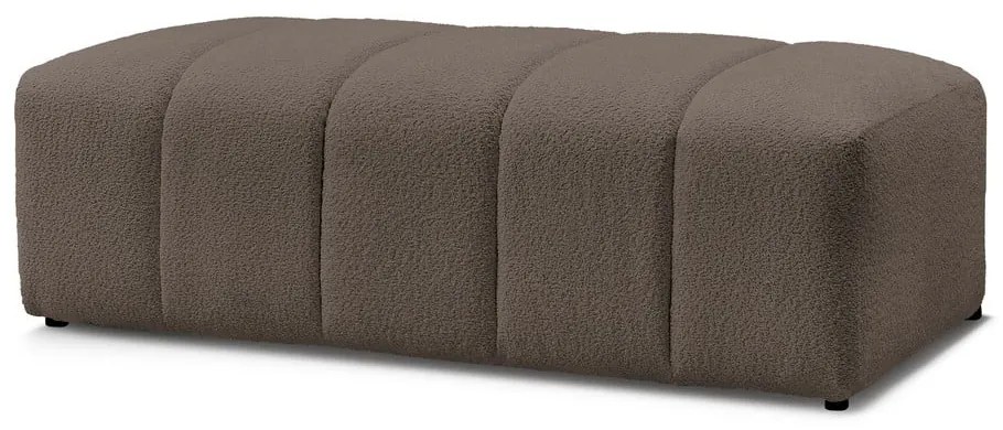 Кафява табуретка от прежда с примки от букле Annecy – Bobochic Paris