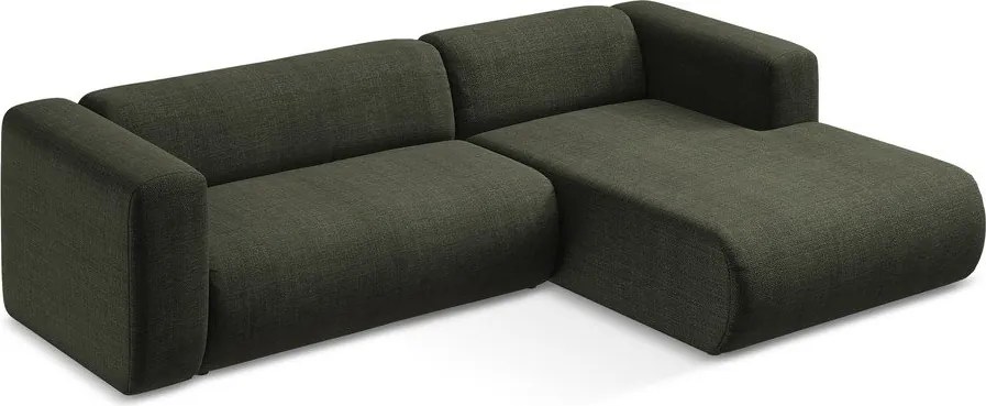 Зелен ъглов диван (десен ъгъл) Ekahi – Makamii
