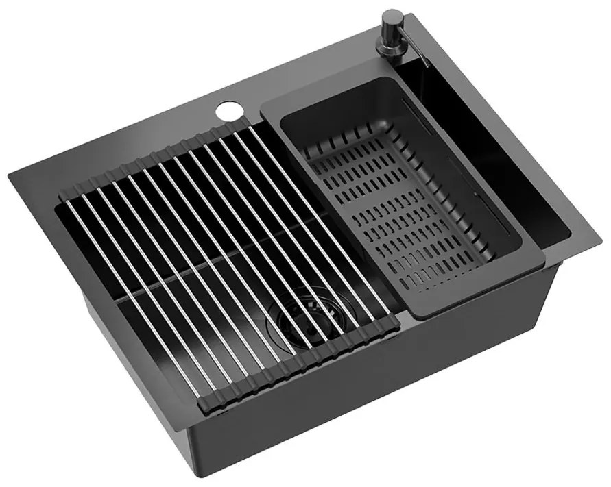 Стоманена мивка LUKE 100 Black