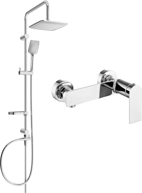 Mexen Sven комплект външен душ със слушалка и душ батерия Zero, хром 71140262-00