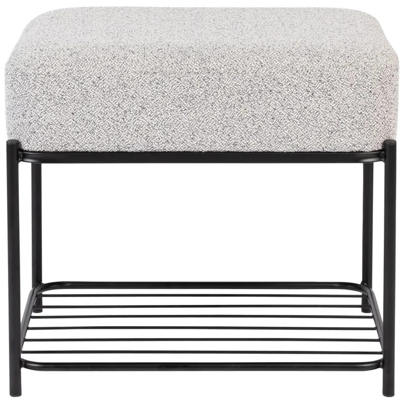 Светлосива табуретка Milou – White Label