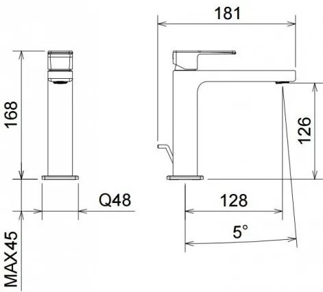 Кран за тоалетна LaTorre Profili