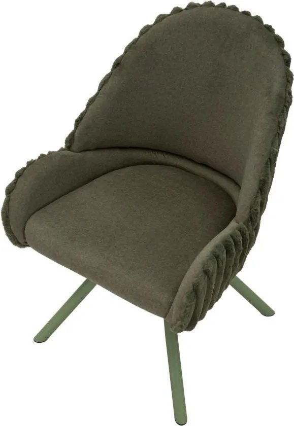 Зелени тапицирани трапезни столове в комплект с подлакътници 2 бр. Stockholm – Mauro Ferretti