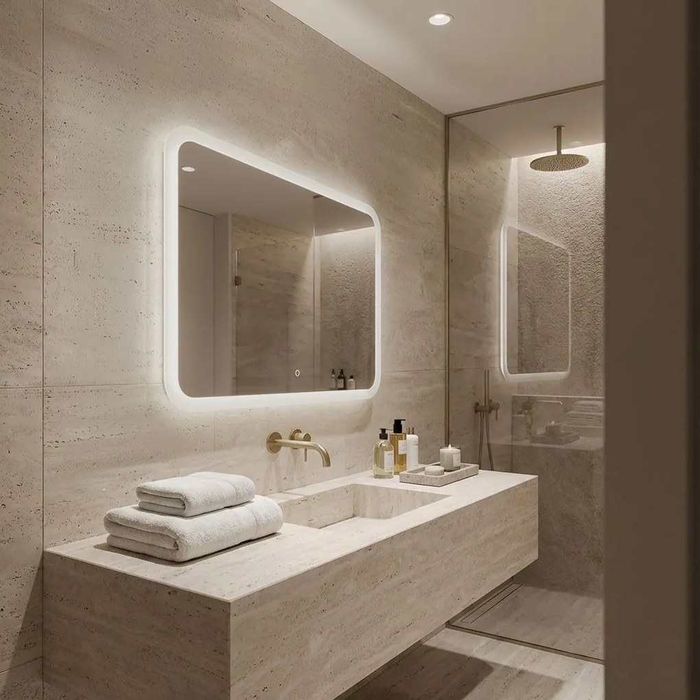 Огледало LED 80x60cm TOP-3