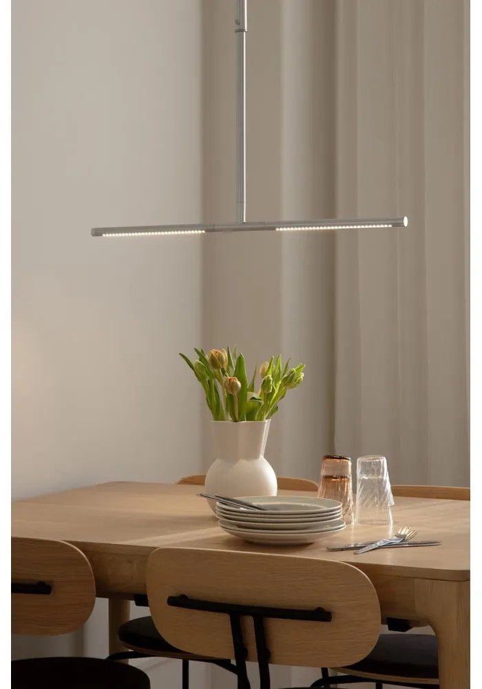 Метално LED висящо осветително тяло в сребрист цвят с метален абажур Omni Ceiling – UMAGE