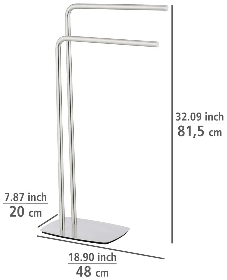 Стойка за кърпи от неръждаема стомана Iria - Wenko