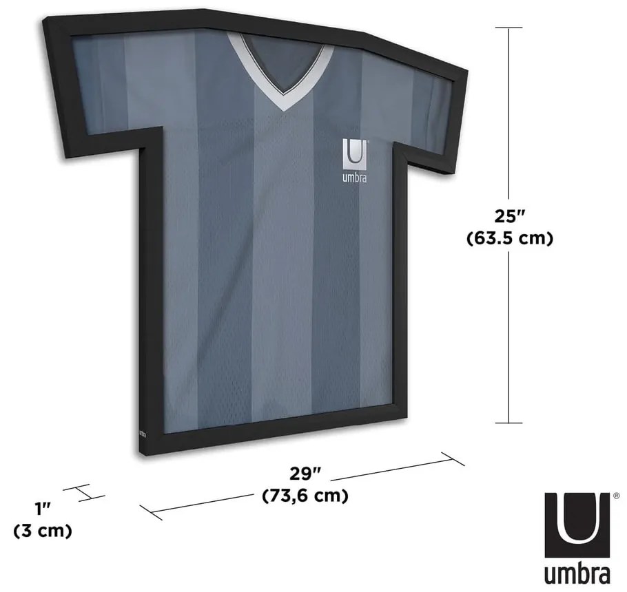 Черна пластмасова висяща рамка 62x72 cm T-Frame – Umbra