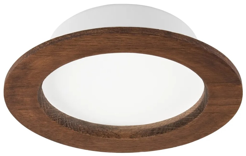 LED вградено осветително тяло WOODY SPOT LED/12,5W/230V 4000K череша Ø16 см